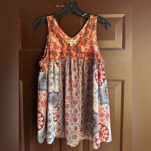Knox Rose Multicolor Sleeveless Boho Top